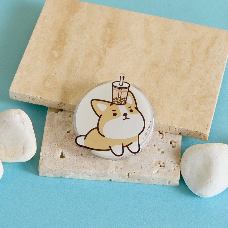 柴语录阿吉顶珍奶MagSafe气囊支架 - 手机配件 - 压克力 多色