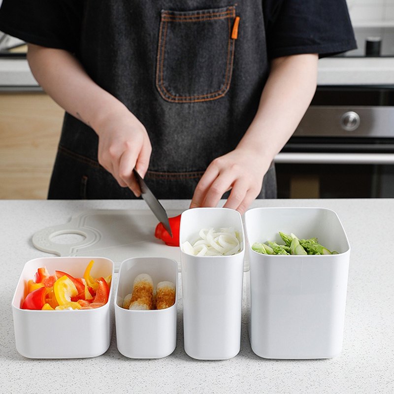 日本NAKAYA  日本制造把手式收纳保鲜盒5件组 - 便当盒/饭盒 - 其他材质 白色