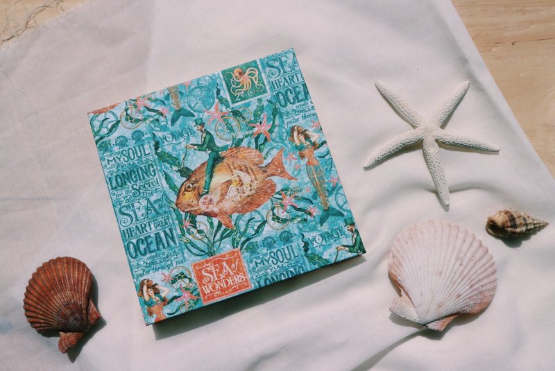 鳄鱼小姐［海底世界］法式线装手工书 - 笔记本/手帐 - 纸 