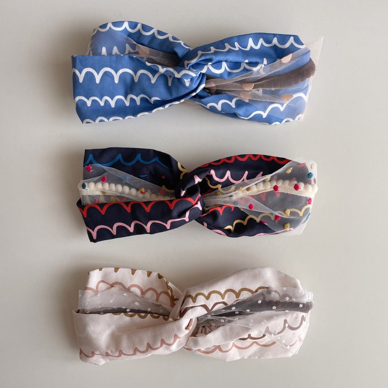 卷卷毛纱纱发带 - 发带/发箍 - 其他材质 