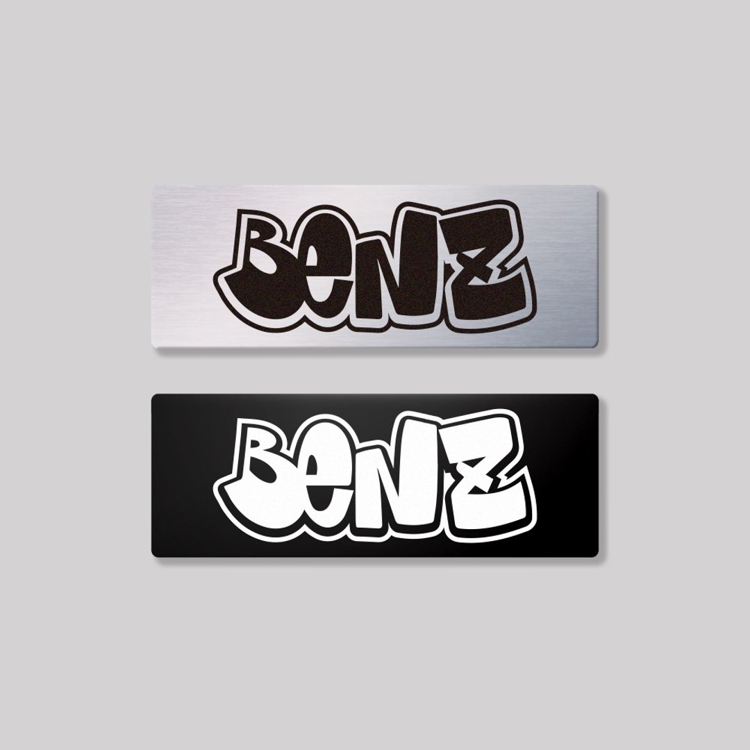 BENZ/HHP/铝牌饰贴 SunBrother孙氏兄弟 - 贴纸 - 铝合金 
