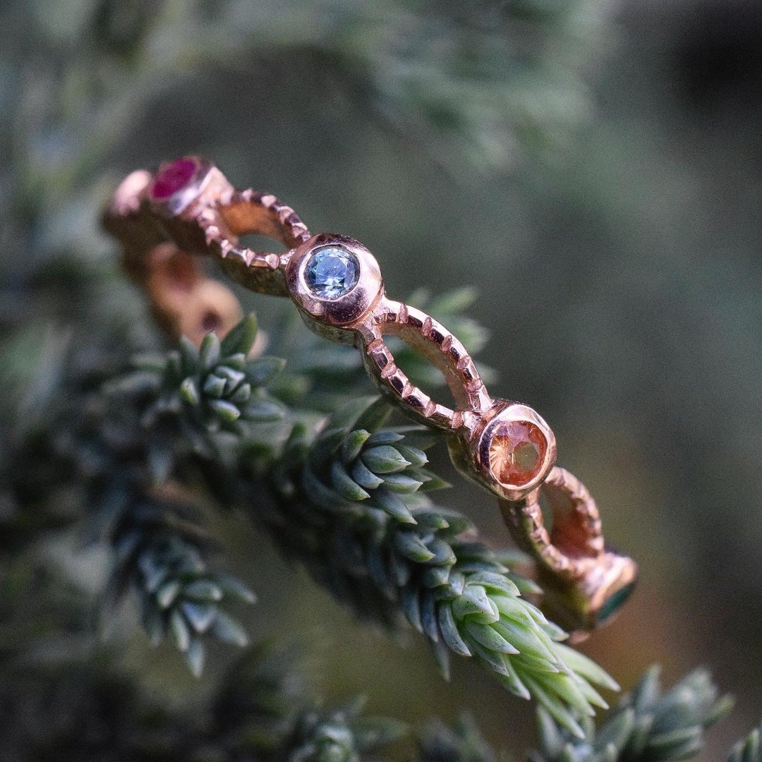 Noppakao gemstone ring #minimNoppakao R032 - 戒指 - 纯银 