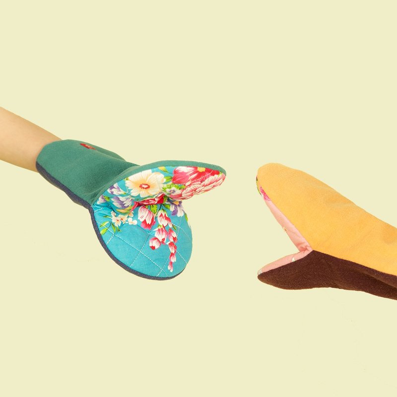 【不要叫我客家花布】 居家厨房用品隔热手套/厨房手套隔热手套 - 厨房用具 - 棉．麻 