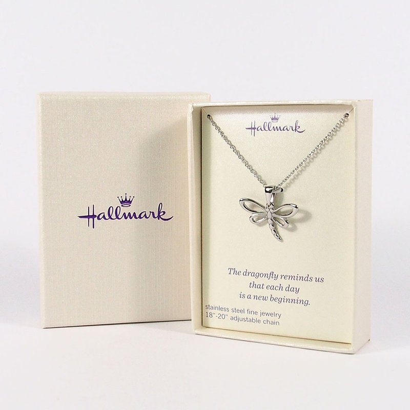 造型项链 蜻蜓【Hallmark-礼品 项錬】 - 项链 - 其他材质 银色