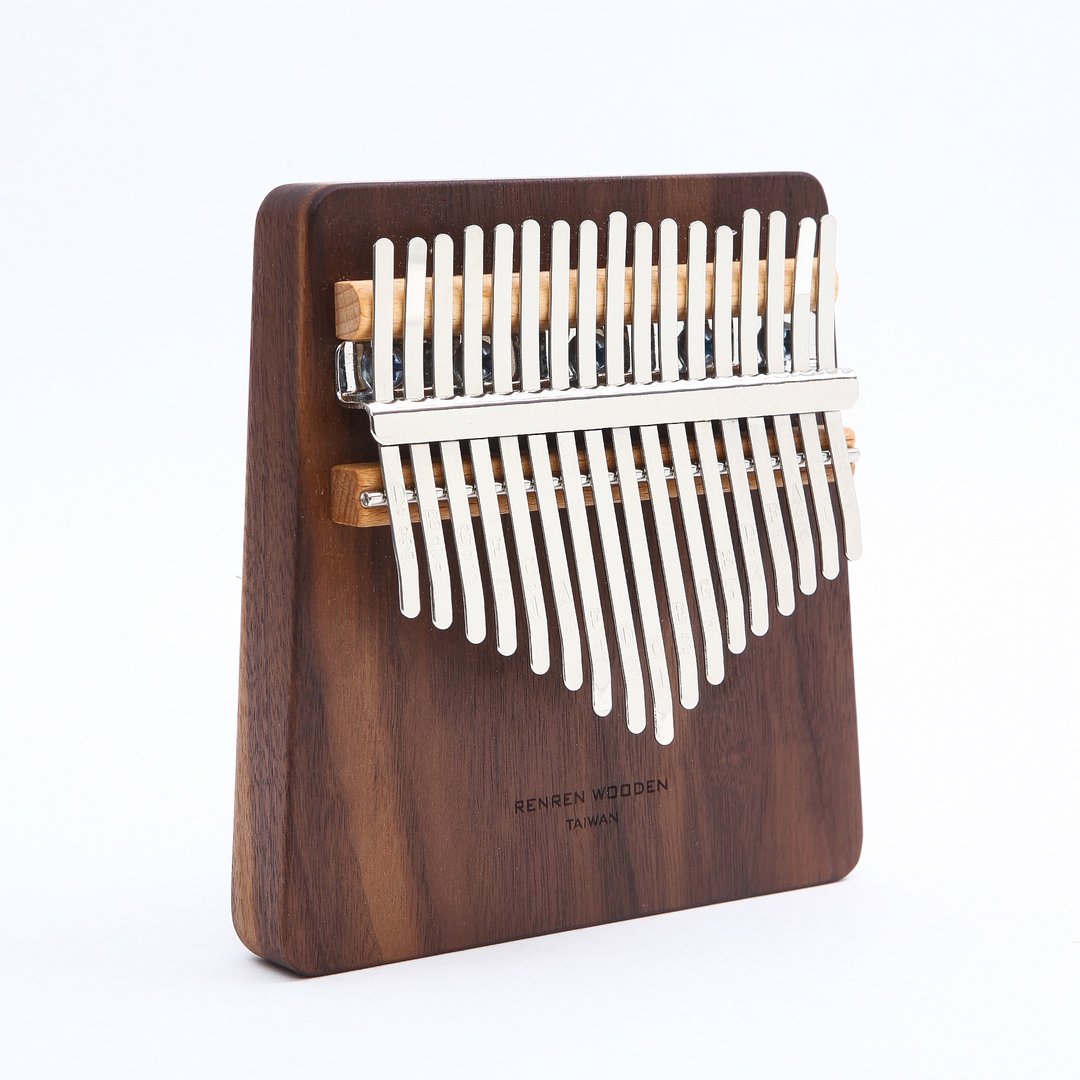原木板琴 胡桃木 巨蟹座 17音 卡林巴 拇指琴 KALIMBA - 吉他/乐器 - 木头 咖啡色