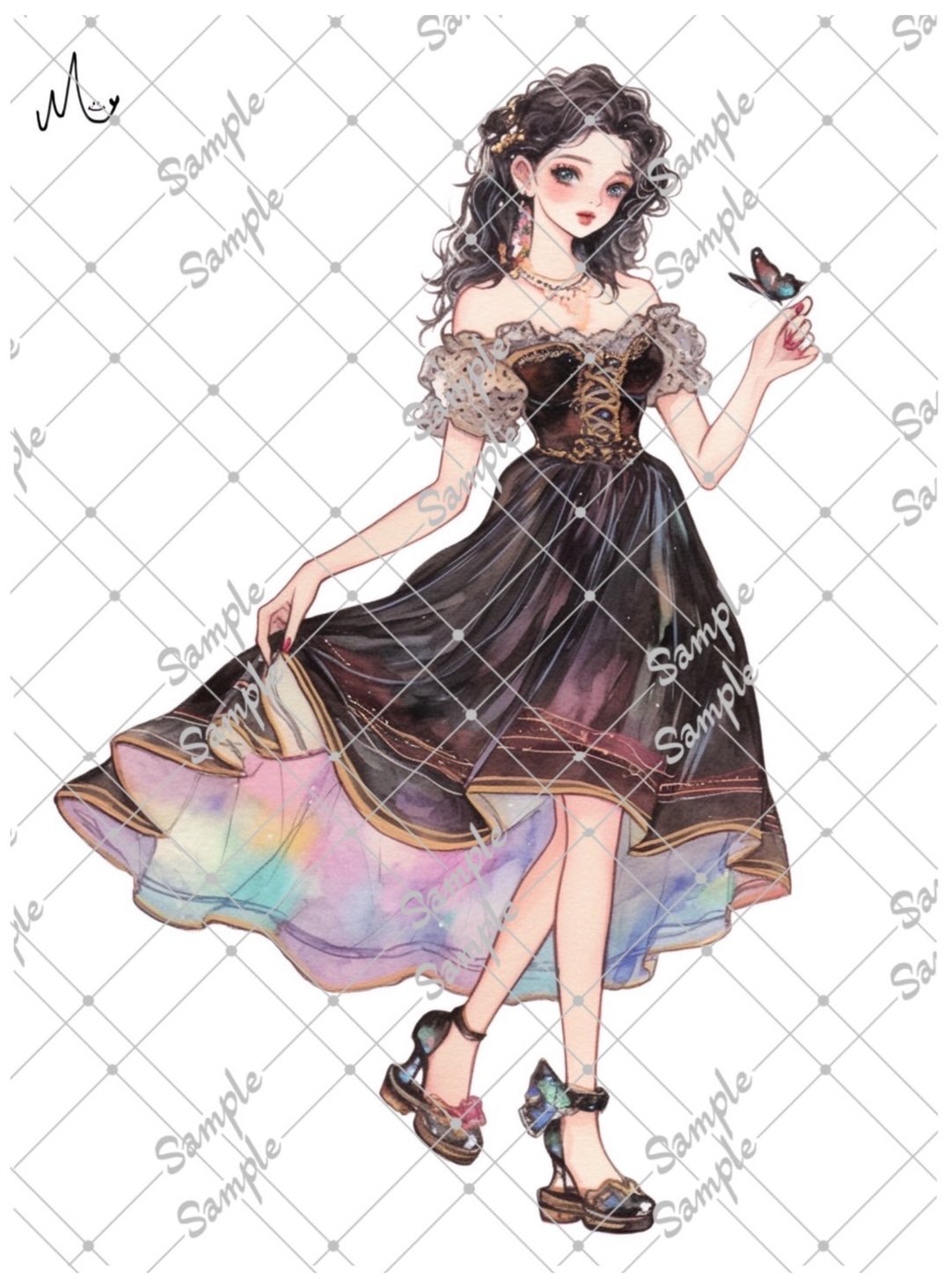 原创人物贴纸 8月新品 - 贴纸 - 纸 