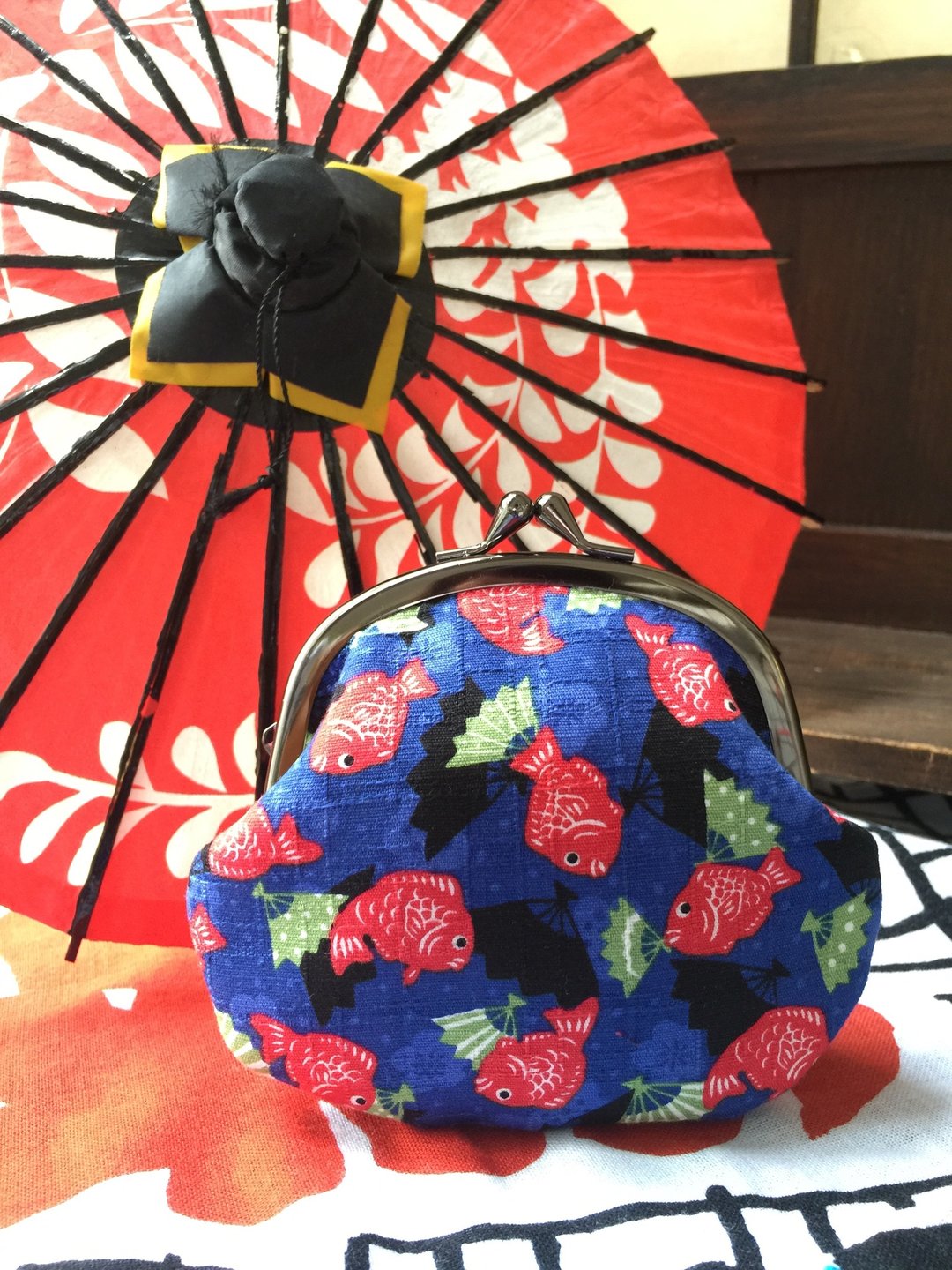 日本鲷鱼口金包 - 皮夹/钱包 - 棉 
