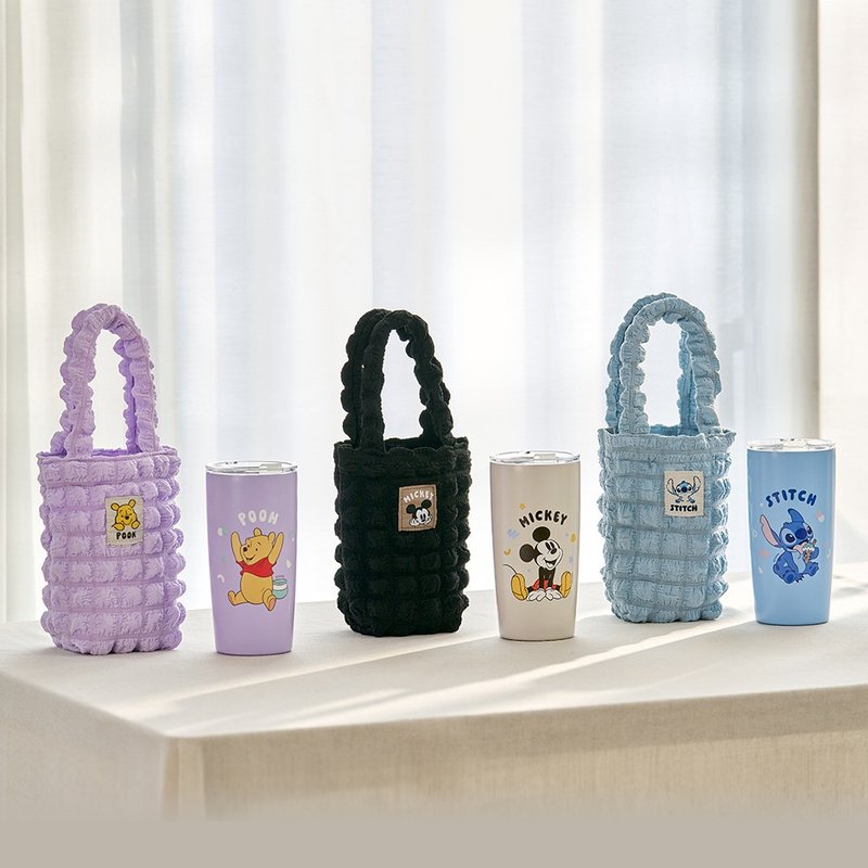 【圣诞礼盒】迪士尼 萌趣泡泡纱真空保温杯提袋组530ml - 保温瓶/保温杯 - 不锈钢 