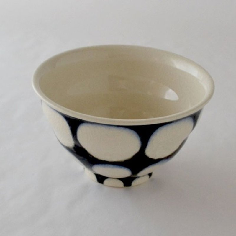 靛蓝深圆纹章饭碗 - 碗 - 陶 