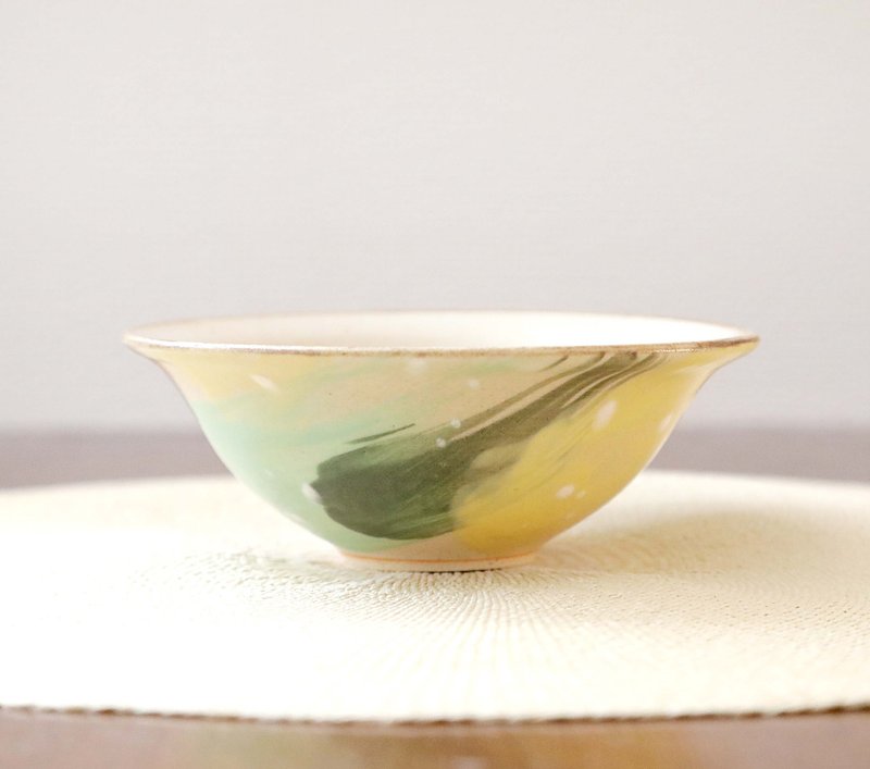 彩边壶，青草香时 - 碗 - 陶 绿色