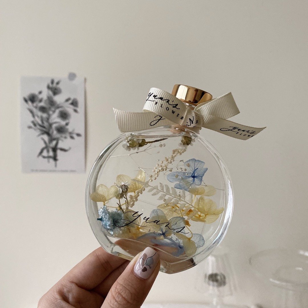 情人节礼物 交换礼物 玫瑰 浮游花小夜灯 永生花 干燥花 精油扩香 - 摆饰 - 植物．花 多色
