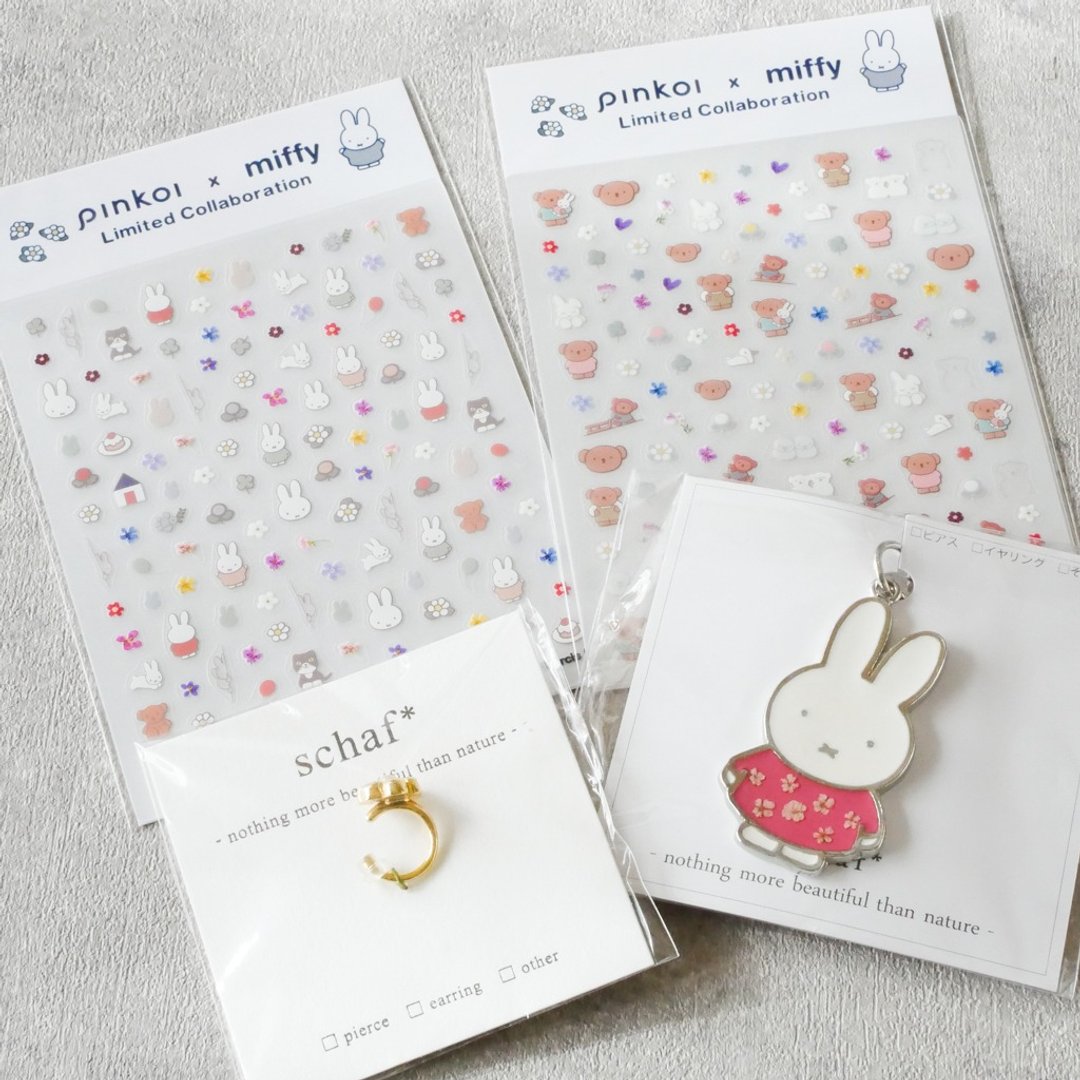 【Pinkoi x miffy】DIY彩绘指甲贴 | 米菲兔&押花 - 贴纸 - 其他材质 