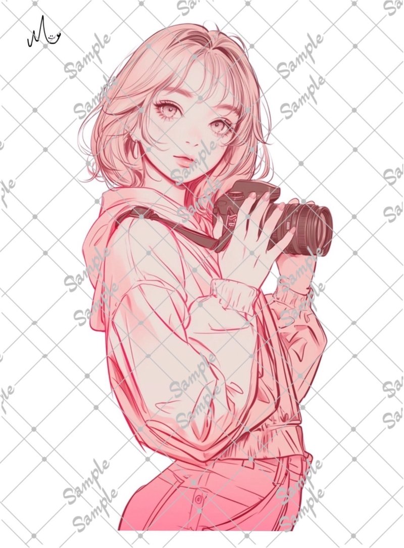 原创人物贴纸 9月新款 - 贴纸 - 纸 