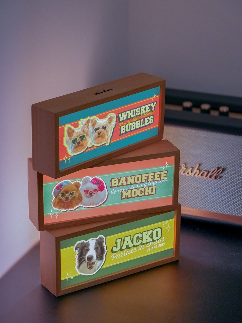 【定制】宠物小灯箱 - THE QUIRKY FACE - 其他 - 木头 