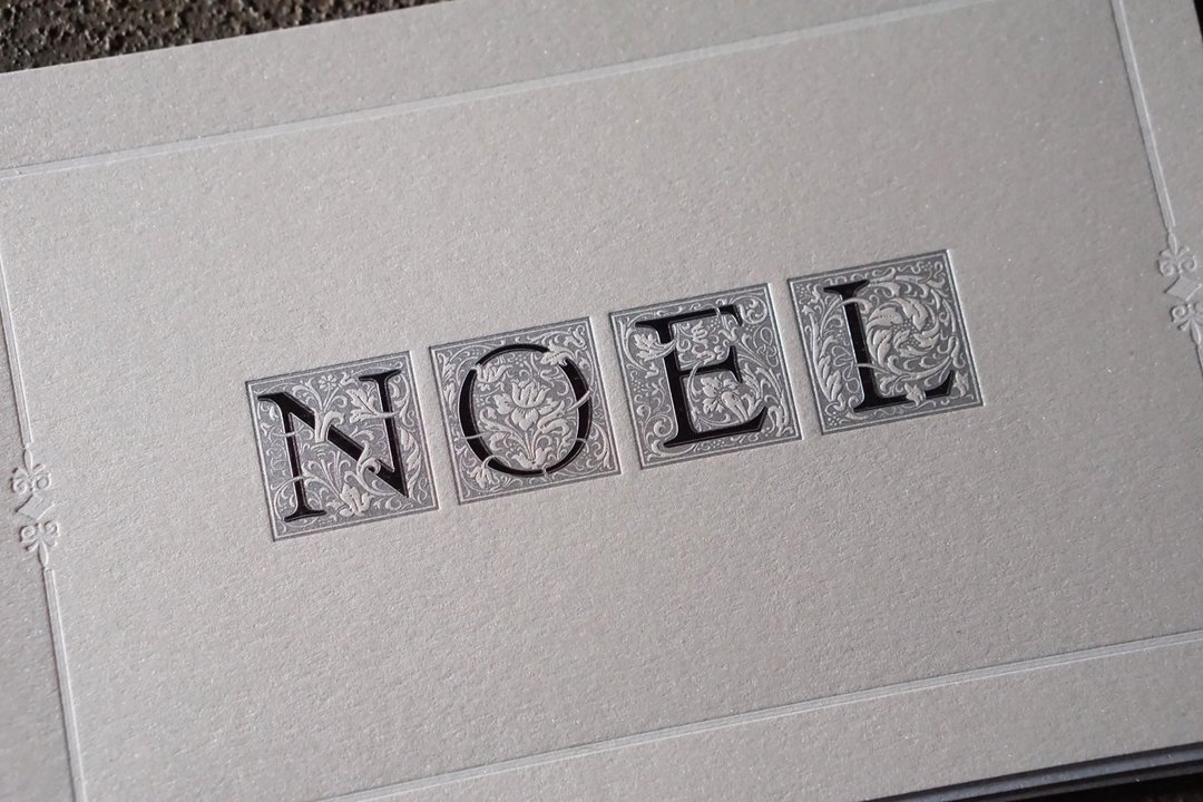 Noel 圣诞卡 3色组 平版印刷 - 卡片/明信片 - 纸 黑色