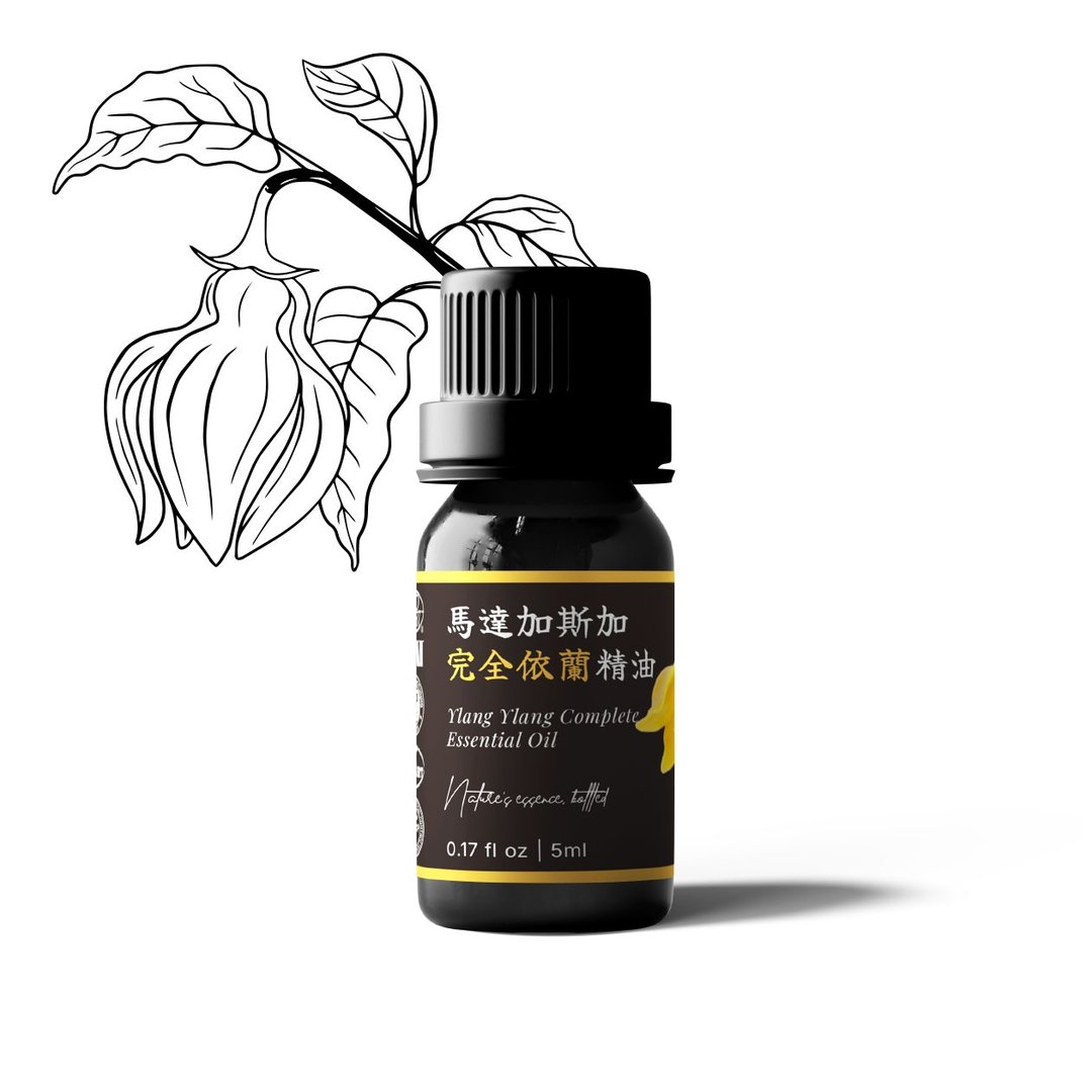 【卡佛香】马达加斯加完全依兰精油 - 香薰/精油/线香 - 玻璃 黑色