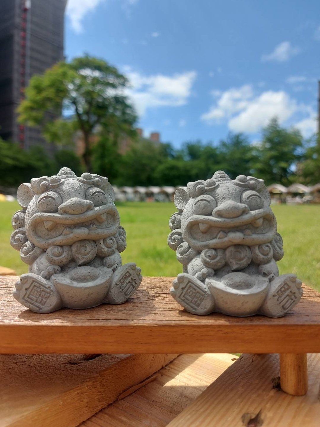 福气狮扩香石 - 香薰/精油/线香 - 其他材质 灰色