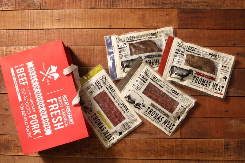 【汤玛仕肉铺】港澳包邮福袋~古早味牛猪肉干&复古时尚保冷袋 - 坚果 - 新鲜食材 白色