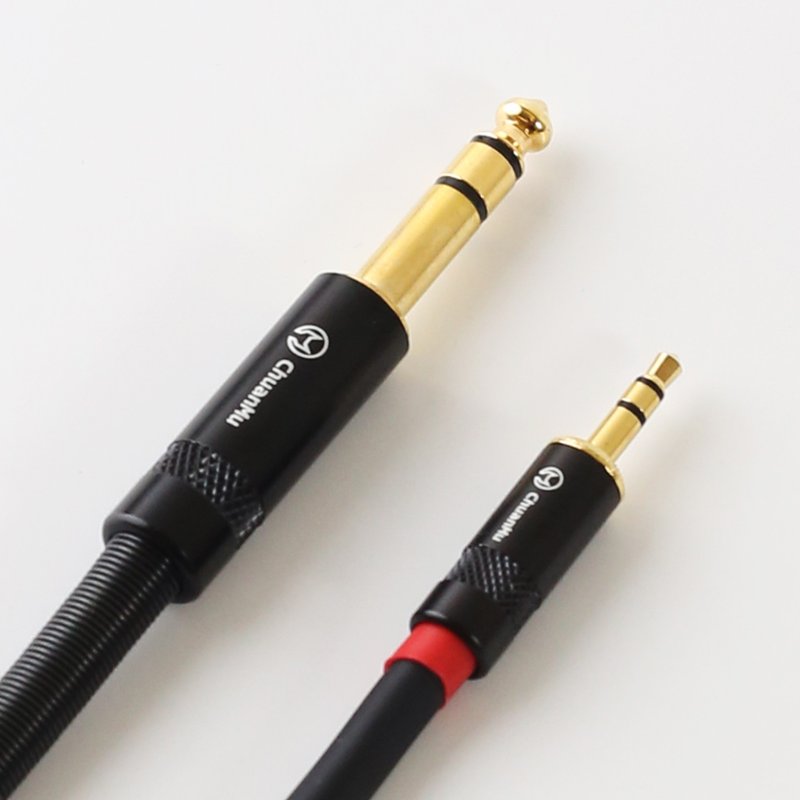 6.5 6.35 3.5mm 对录线【M131】AUX 平衡线 吉他连接6.5转3.5 TRS - 数码小物 - 其他材质 