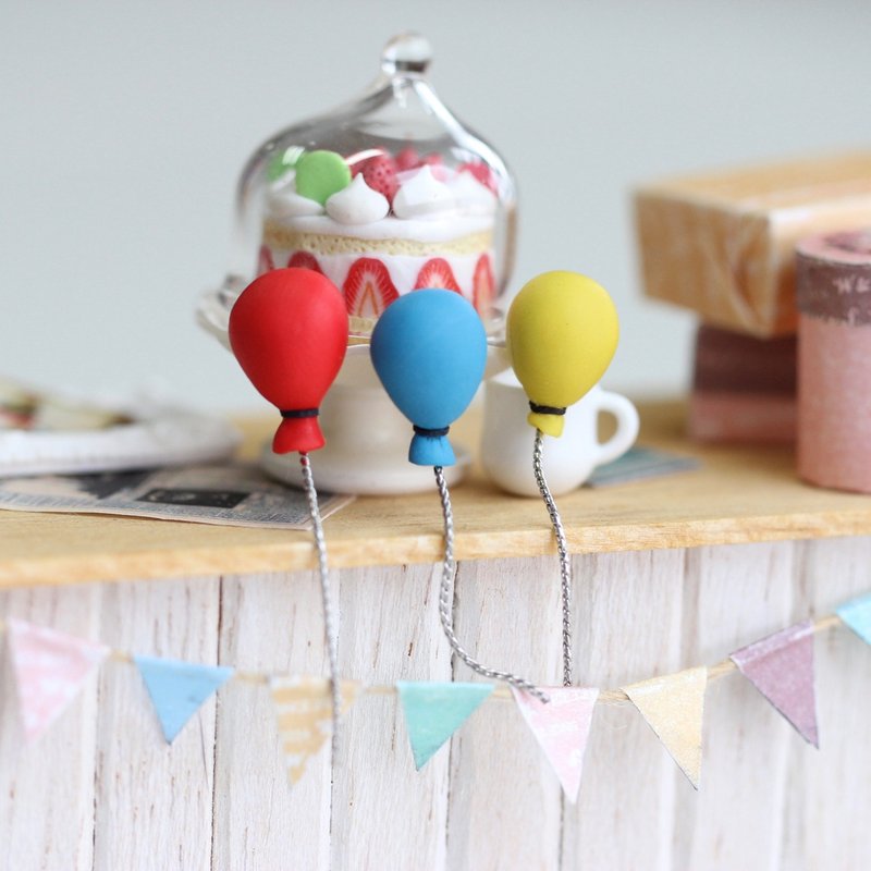 梦想气球组 Dream Balloon Set - 耳环/耳夹 - 纸 多色