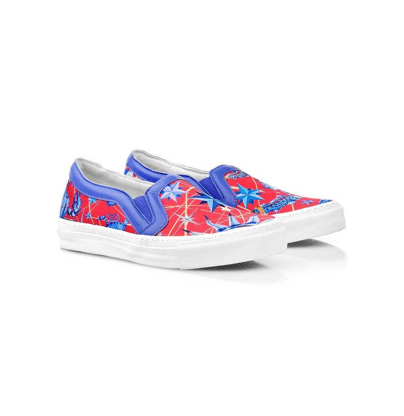 天文学家 - 休闲女鞋 - 女款休闲鞋 - 真皮 红色