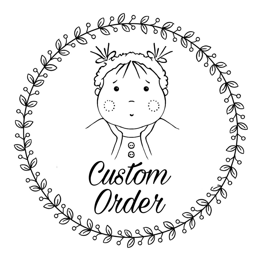 Custom order for Lily: Waldorf baby doll 7 inch tall. Second payment - 玩具/玩偶 - 棉 紫色