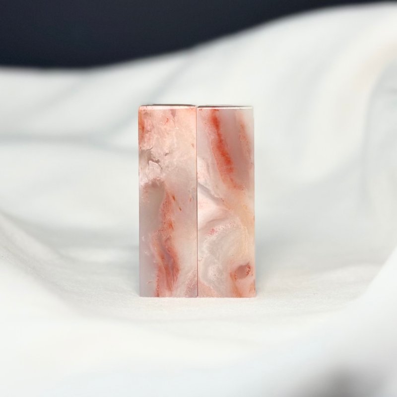 爱你一万年 / 宝泥斋定制结婚/情人对章 - 精品老挝石 - 印章/印台 - 石头 粉红色