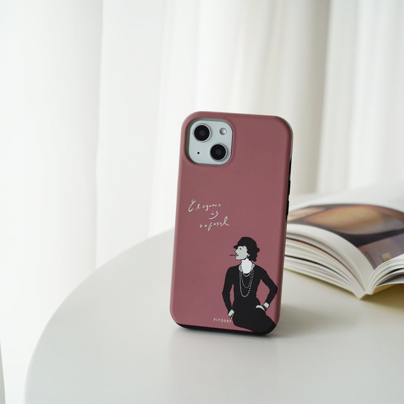 【FITZORY】欧美名人系列款-可可香奈尔 | iPhone壳 - 手机壳/手机套 - 塑料 咖啡色