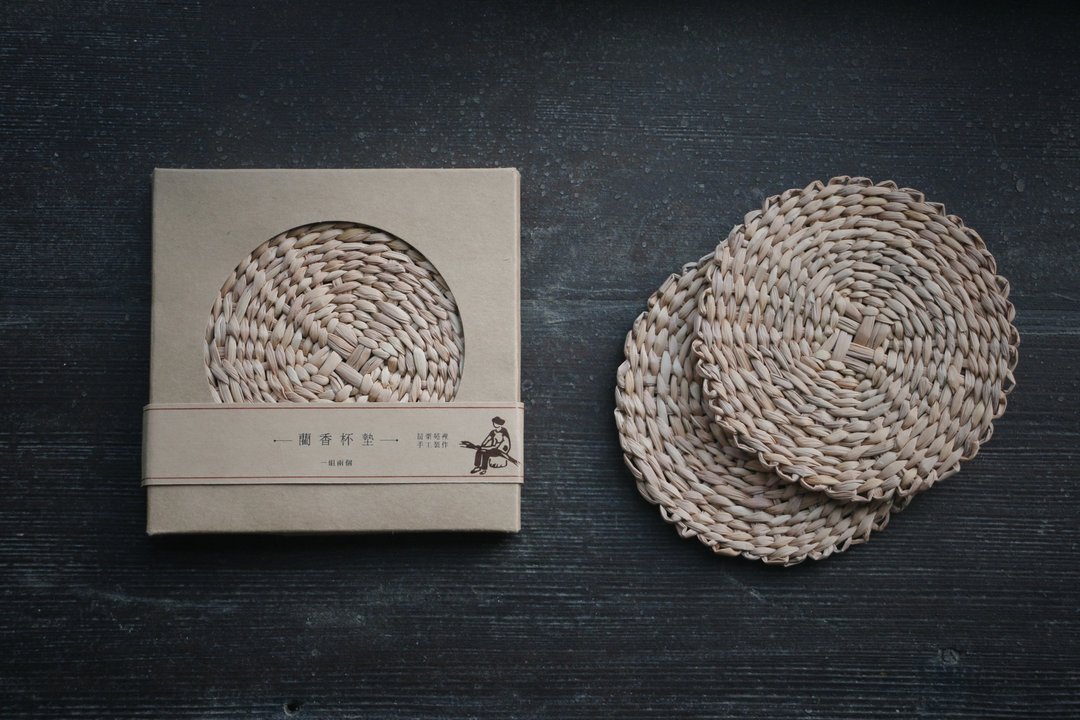 蔺草编织 | 蔺香杯垫组 - 杯垫 - 植物．花 