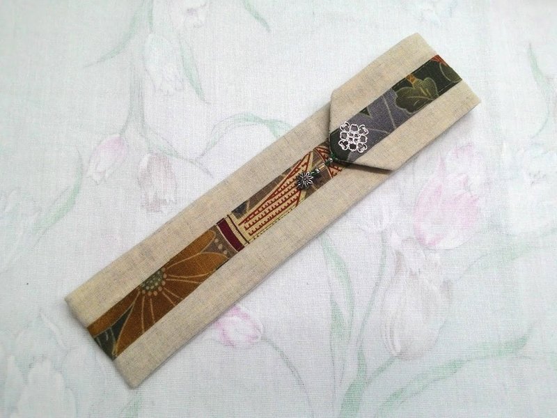 餐具组随身收纳袋 筷套F02-023~独特设计手工缝制 - 筷子/筷架 - 棉．麻 