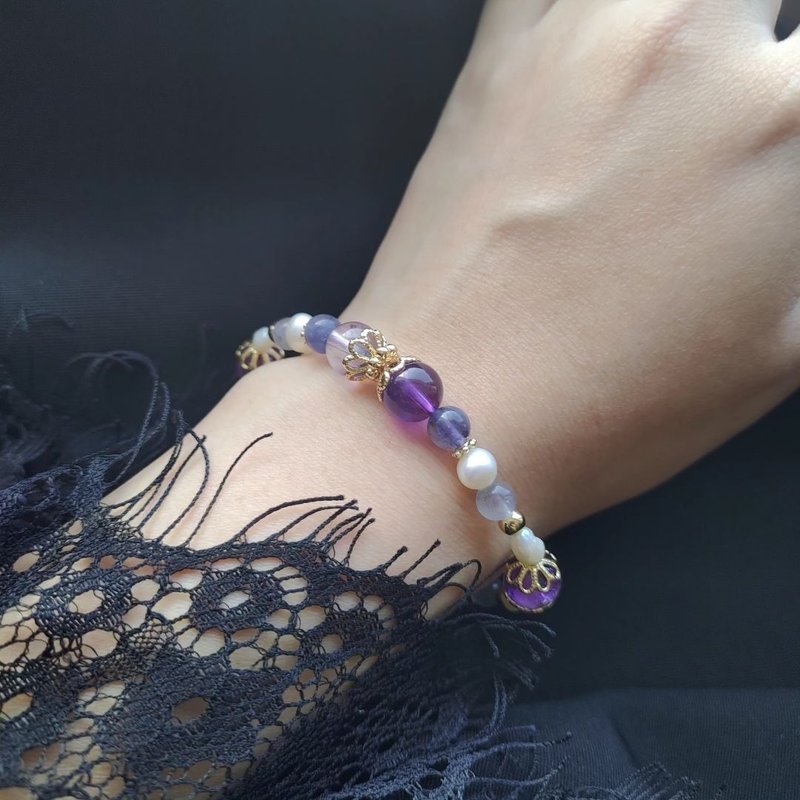 紫罗兰 - 手链/手环 - 水晶 白色