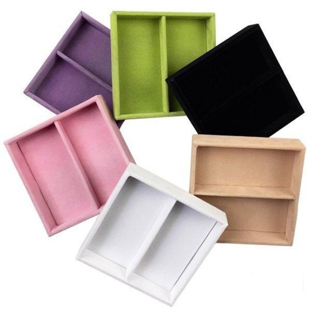 Tray accessory case 2 squares 6 color - 收纳用品 - 棉 紫色