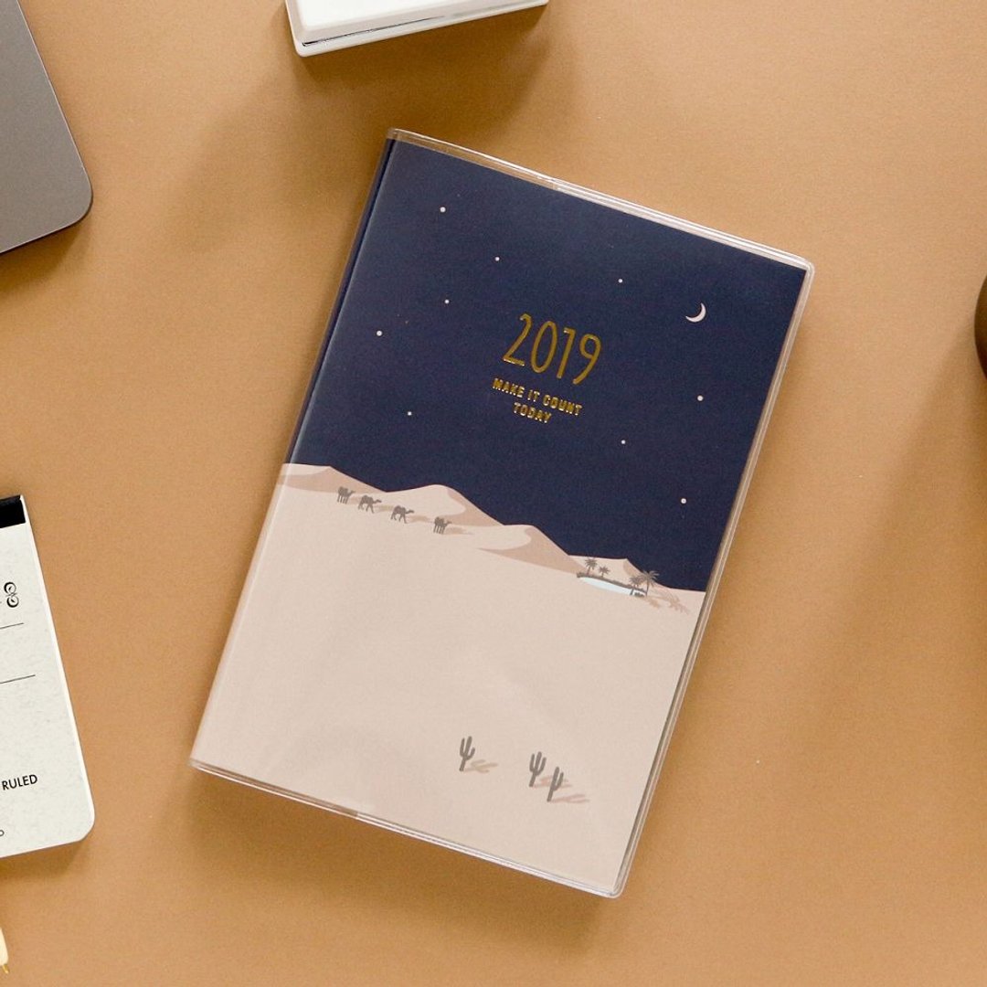 2019日常小品时效周志-08 星月沙漠,E2D16746 - 笔记本/手帐 - 纸 多色