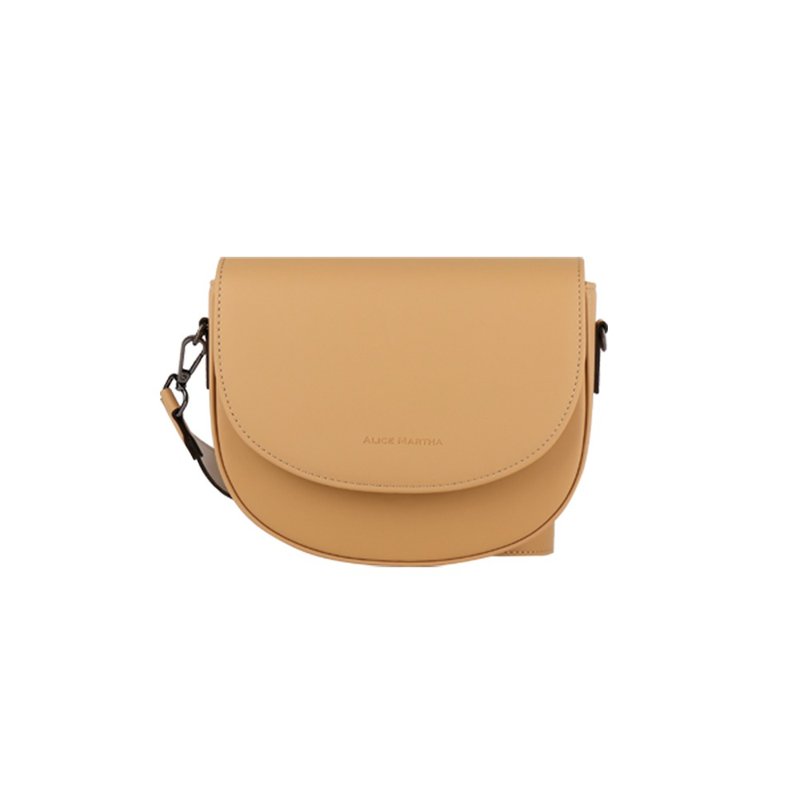 Alice Martha 肩背侧背包 - 米色 - 侧背包/斜挎包 - 人造皮革 卡其色
