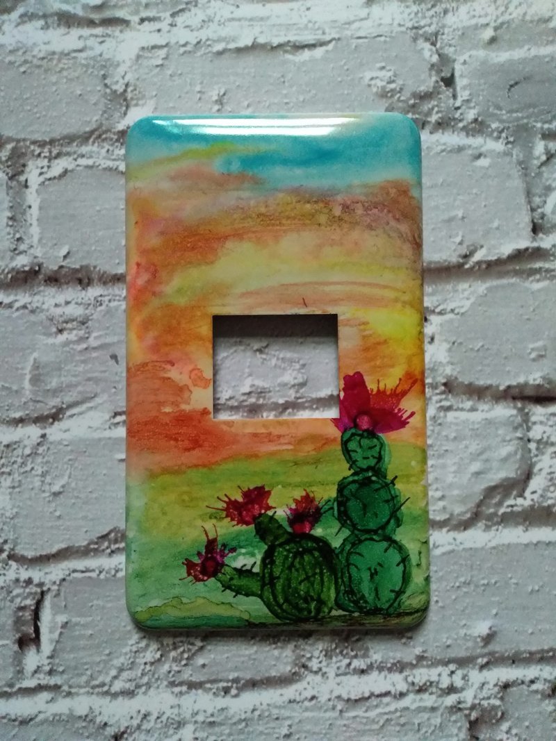 彩绘开关盖板,居家装饰 - 其他 - 塑料 多色