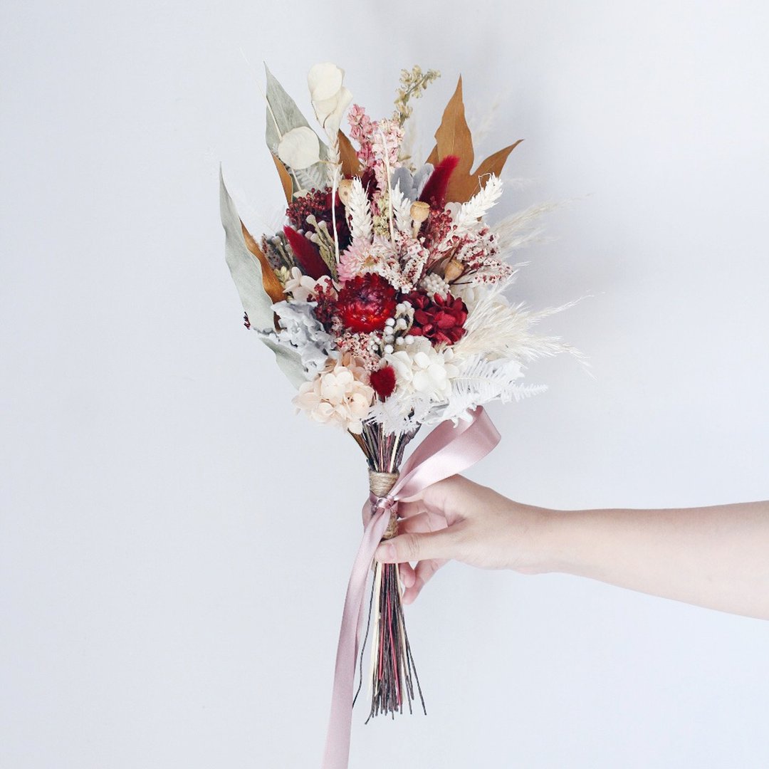 Dry Flower Bouquet!!【爱神-Aphrodite】捧花 婚礼 干燥花 花束M - 干燥花/捧花 - 植物．花 