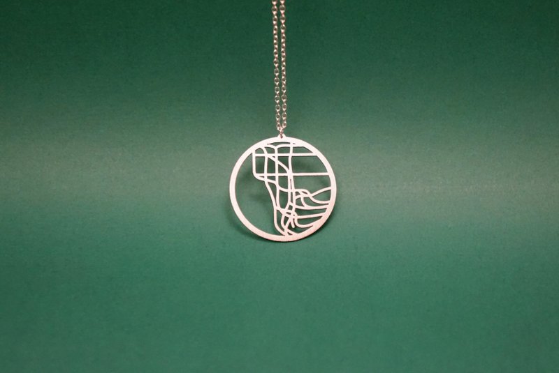 【Made in England】纽约地铁项链 | 极简 | 英国制造 | 礼物盒装 - 项链 - 其他金属 银色