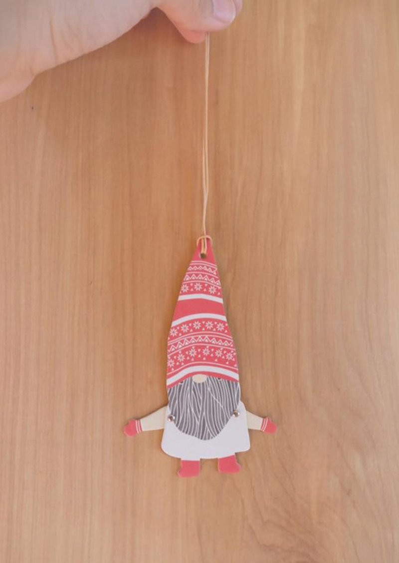 ๋JOINTED GIFT TAG - 包装材料 - 纸 红色