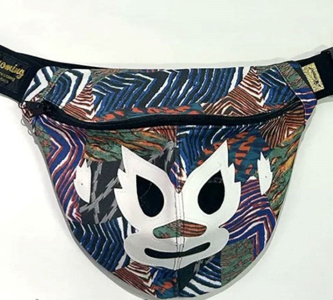 格斗面具风格后背包 - 侧背包/斜挎包 - 聚酯纤维 