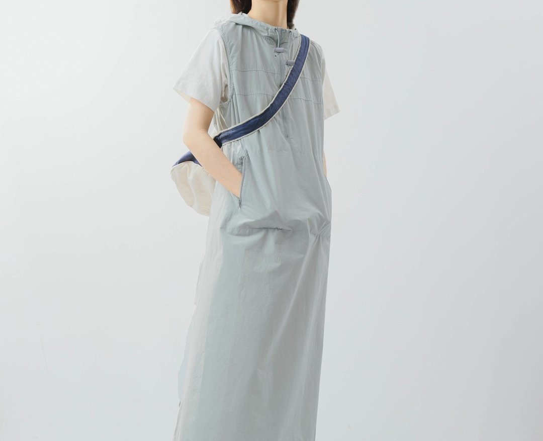 【Y2K机能】美式复古 未來少女背心洋裝 - 洋装/连衣裙 - 棉 蓝色