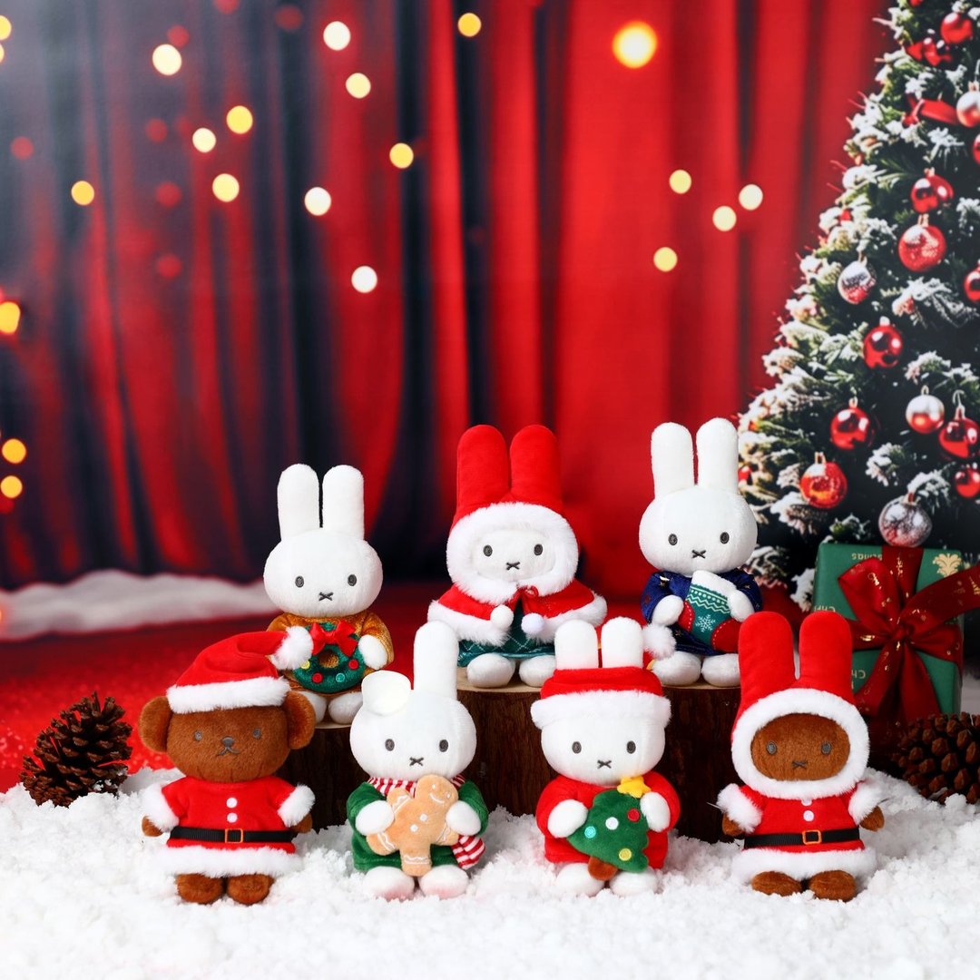 VIPO Miffy 圣诞限定锁匙扣盲盒 MIF37657-SET6 (1 箱 6 个不重复) - 钥匙链/钥匙包 - 棉．麻 