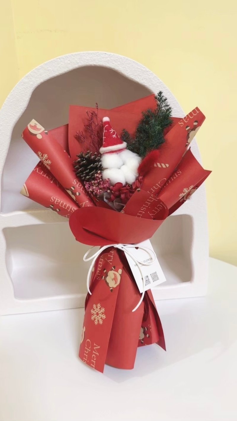 【圣诞礼物】圣诞干燥花束 永生花束 不凋花 交换礼物 - 干燥花/捧花 - 植物．花 