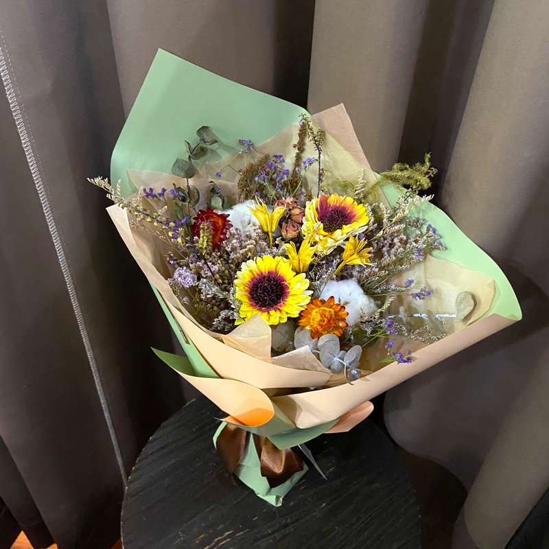 暖暖祝福干燥花束 自用布置空间或送礼心意皆适宜 - 干燥花/捧花 - 植物．花 