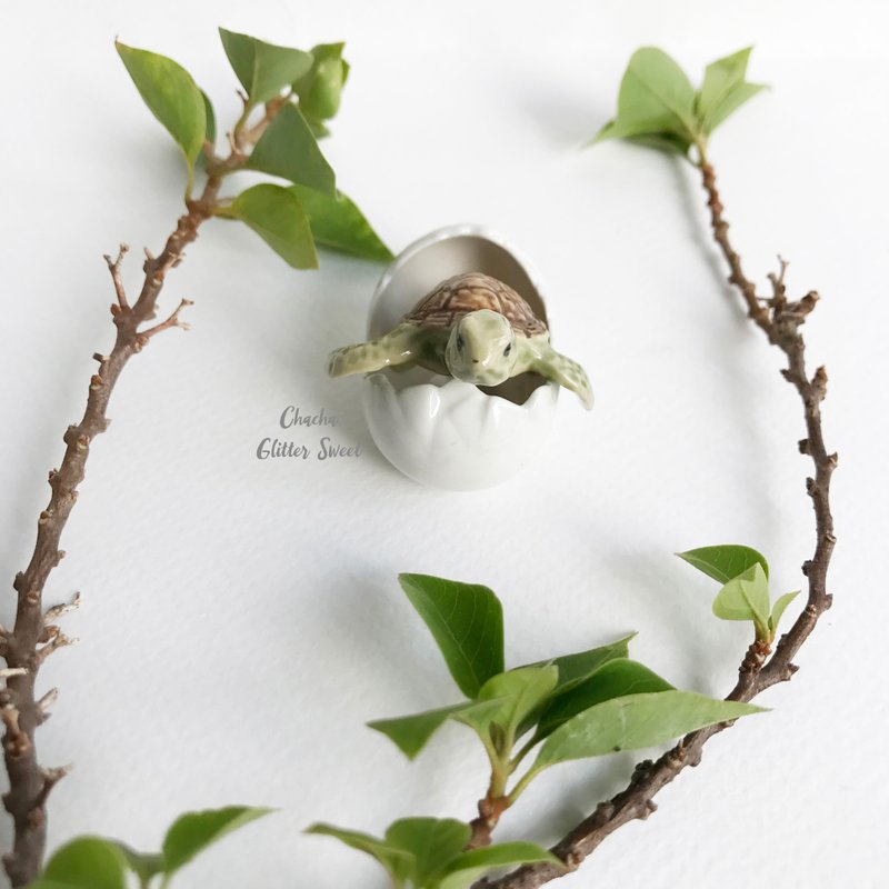 Hello tiny turtle - 玩偶/公仔 - 陶 多色