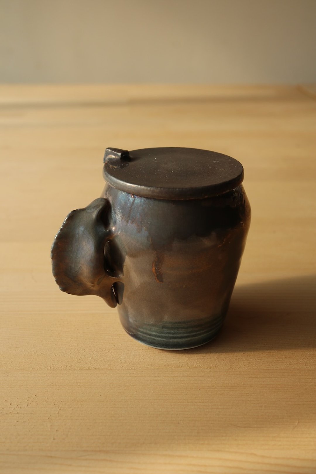 童趣柴烧银釉迷你小茶叶罐 / 席之罐 - 茶具/茶杯 - 瓷 银色