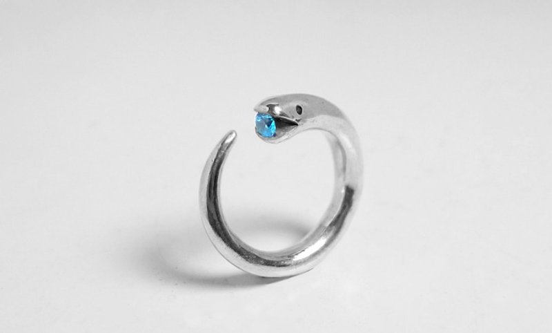 有蛇有得 戒指 - 戒指 - 其他金属 银色