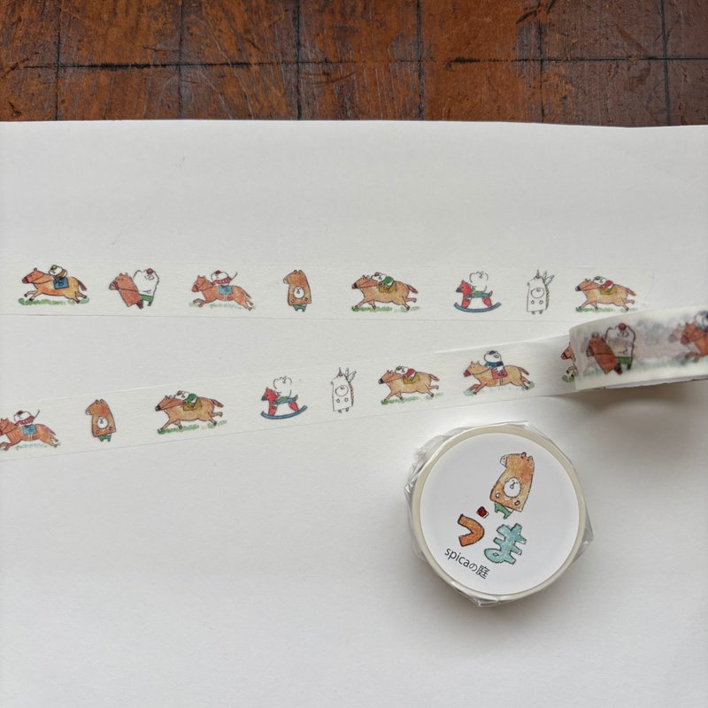 海 / muu 章 15mm × 7m 和纸胶带 - 纸胶带 - 纸 