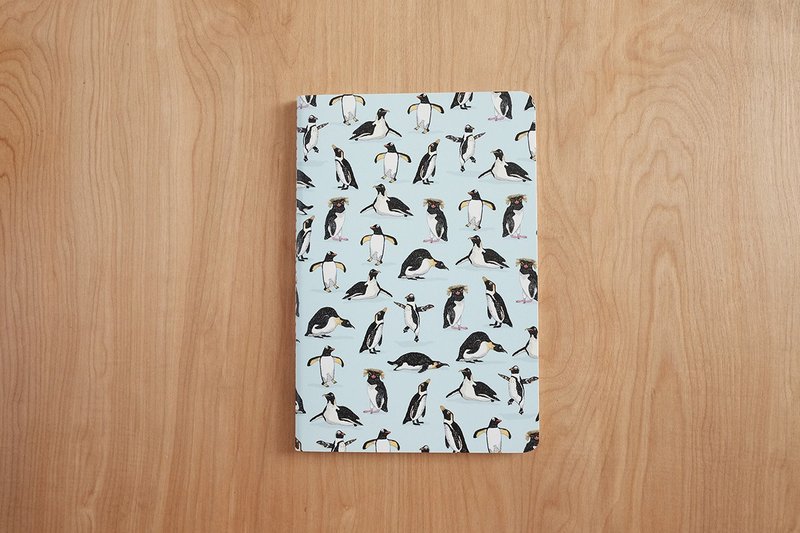 Large Notebook :  Penguin Playground - 笔记本/手帐 - 纸 透明