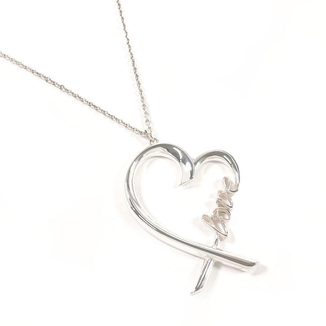 【日本直送 二手美品】蒂芙尼 TIFFANY&Co. 项链 拥抱爱心 Love Large 毕卡索爱情 银 925 稀有 抛光处理 - 项链 - 纯银 银色