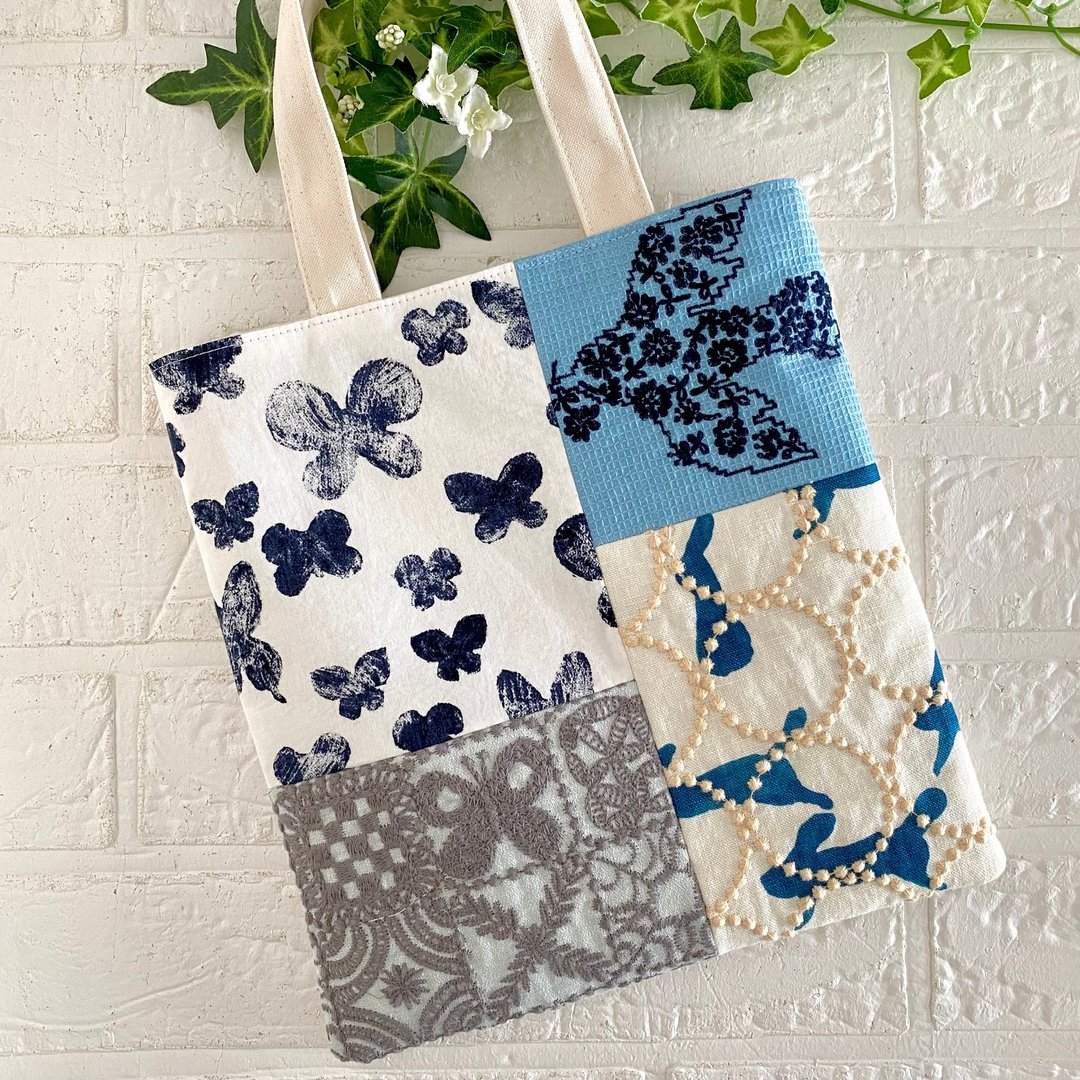 minä perhonen patchwork bag minä perhonen - 手提包/手提袋 - 棉 